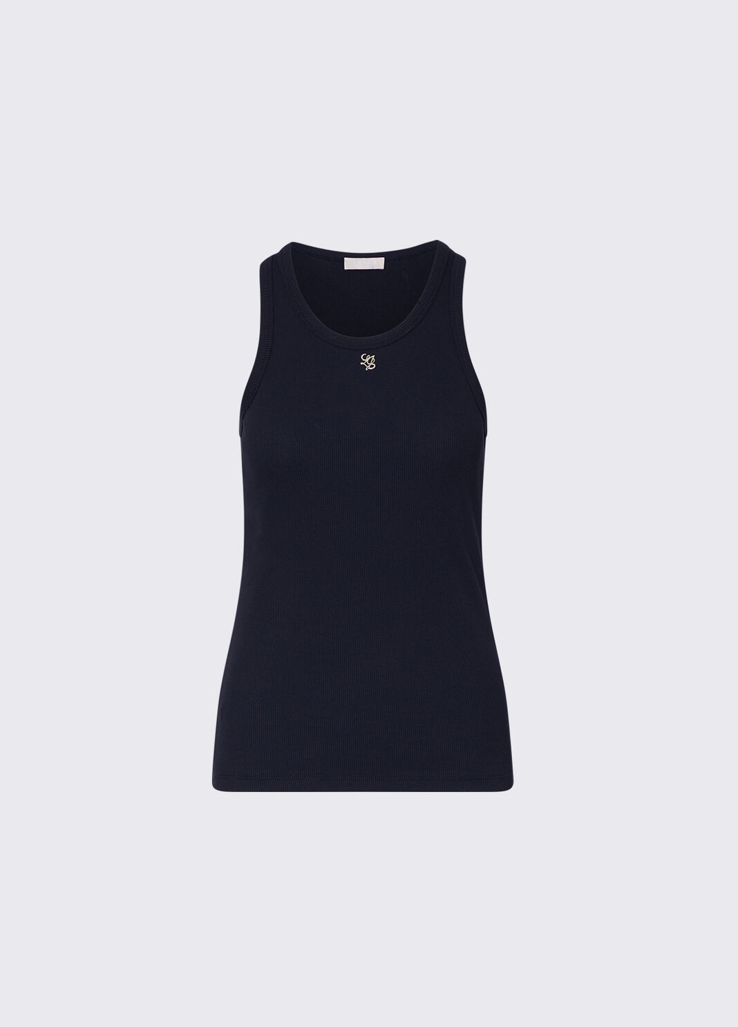 Top with mini logo dark blue Liu Jo - large image number 6