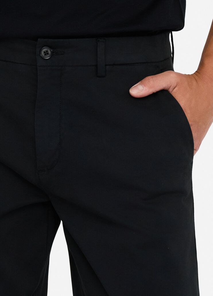 Satin chinos with turn-ups black Liu Jo - large image number 2 Satin chinos with turn-ups black Liu Jo - large image number 2