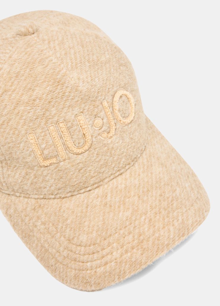 Wool baseball cap with logo oat Liu Jo - medium