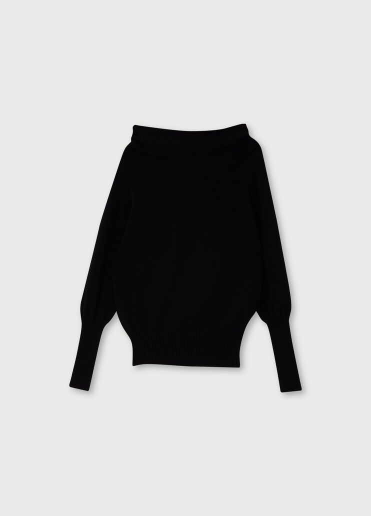 Sweater with wide neckline Black Liu Jo - large image number 4 Sweater with wide neckline Black Liu Jo - large image number 4