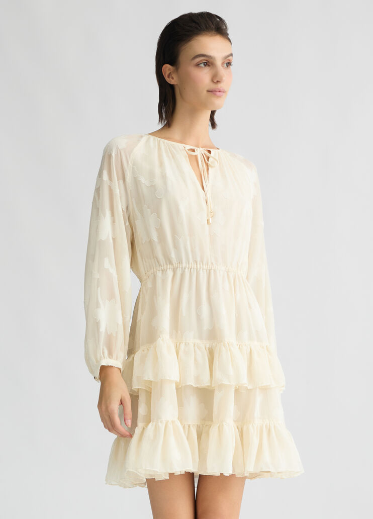 Floral lurex® dress light beige Liu Jo - medium Floral lurex® dress light beige Liu Jo - medium