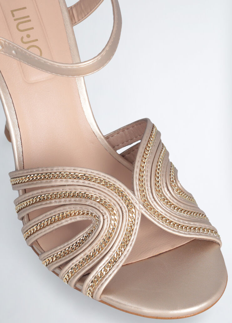Chain sandals with heel gold-colour Liu Jo - medium Chain sandals with heel gold-colour Liu Jo - medium