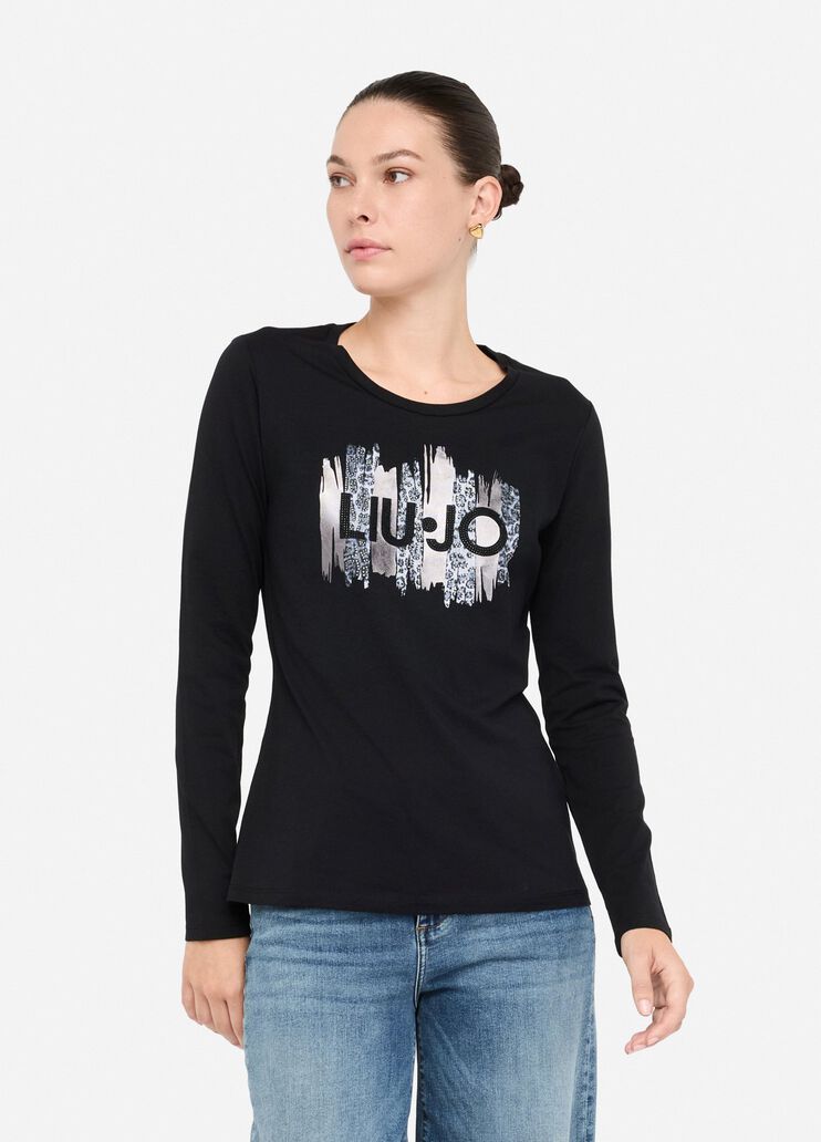 Long-sleeved T-shirt black Liu Jo - medium Long-sleeved T-shirt black Liu Jo - medium