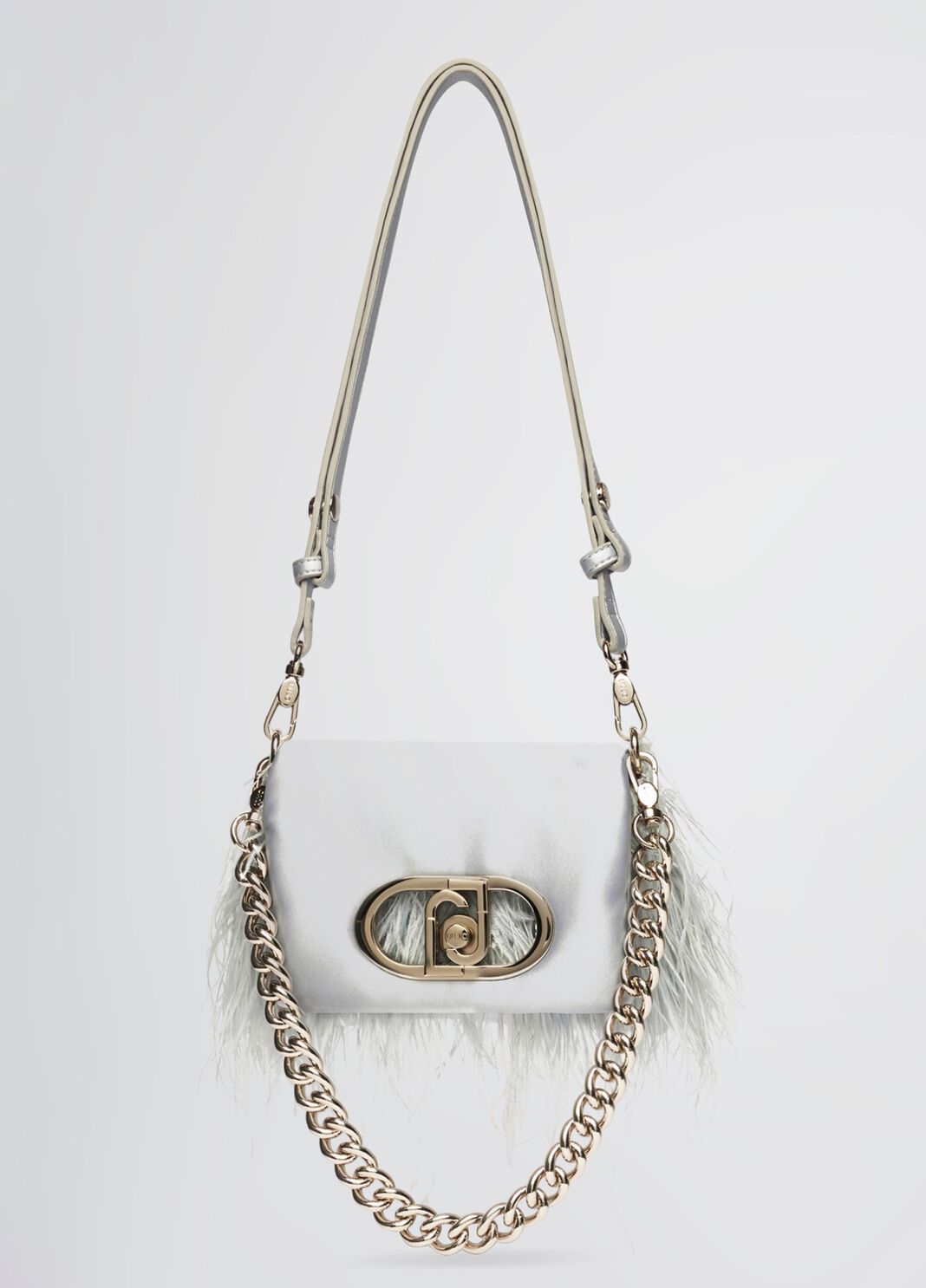 Small LaPuffy bag with feathered detailing sky blue Liu Jo - large image number 2