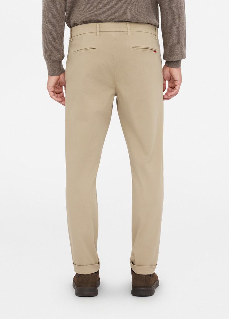 Cotton chinos with turn-ups beige Liu Jo - large image number 1