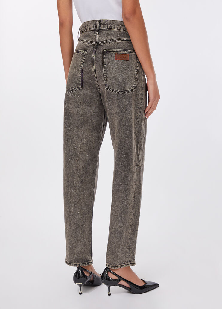 Boyfriend jeans with glittery detailing blue denim Liu Jo - large image number 1