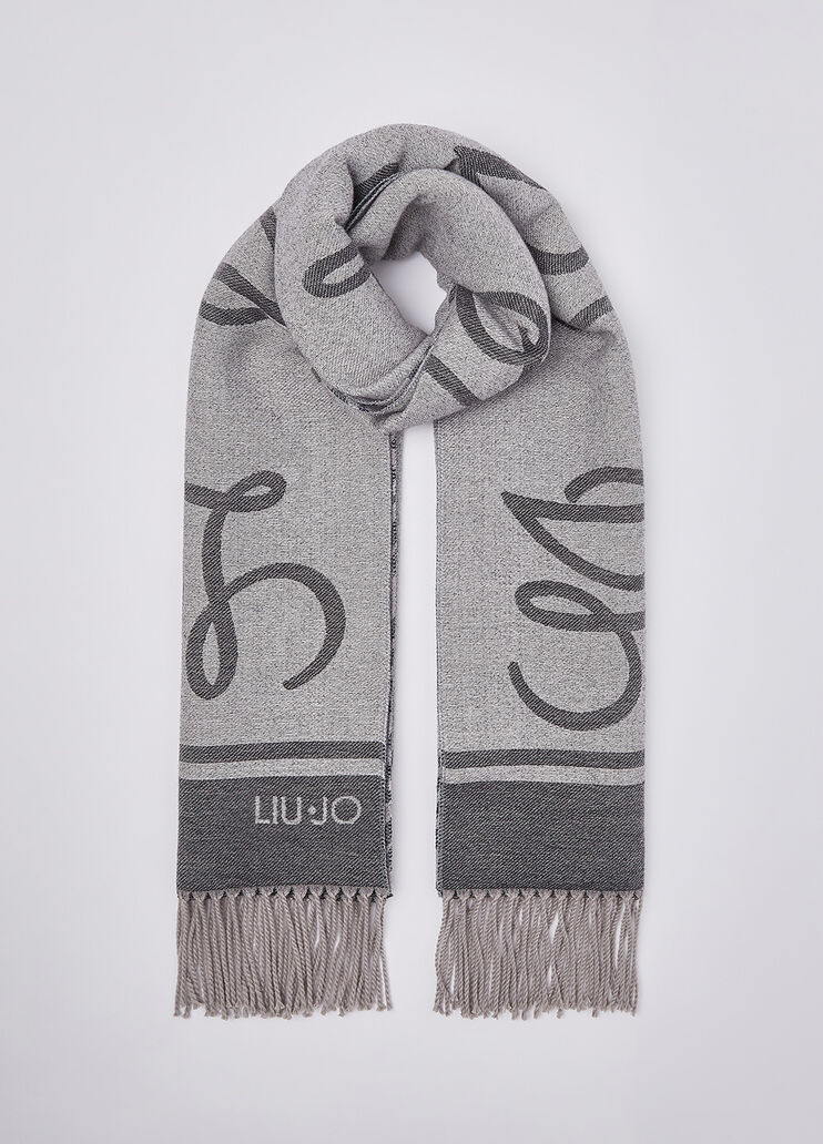 &Eacute;tole Jacquard avec Logo noir Liu Jo - medium