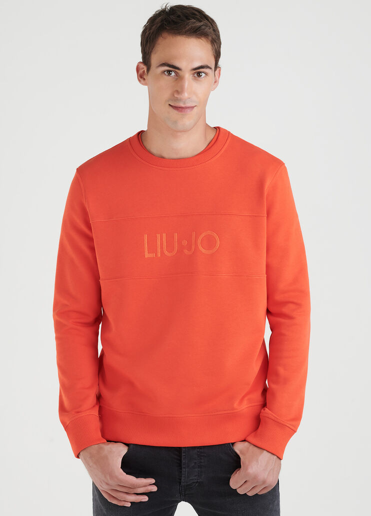 Sweatshirt with logo Orange Liu Jo - large image number 0 Sweatshirt with logo Orange Liu Jo - large image number 0