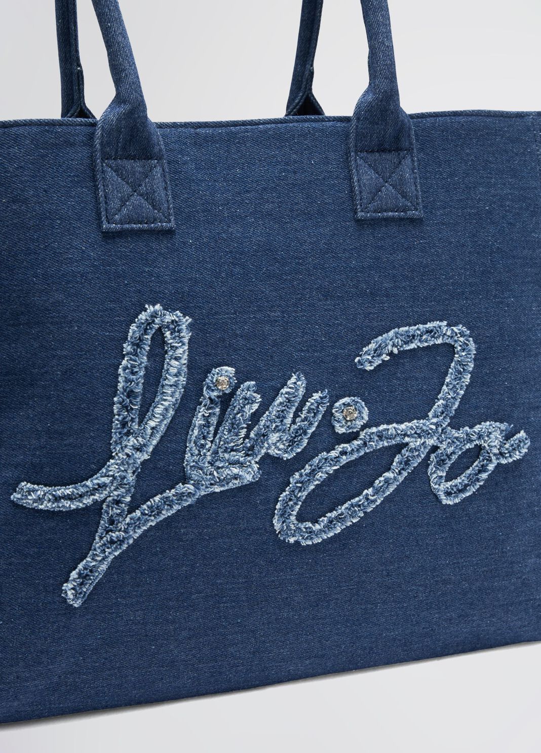 Gro&szlig;e Tote Bag aus Denim Denimblau Liu Jo - large image number 4