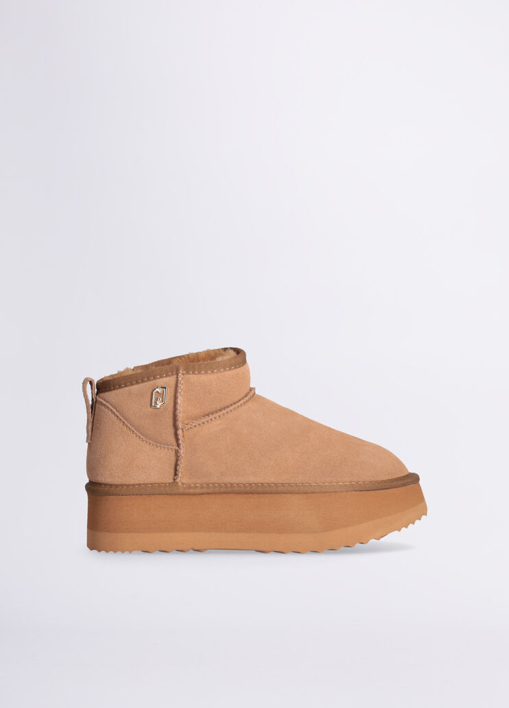 Warm platform ankle boots beige Liu Jo - medium Warm platform ankle boots beige Liu Jo - medium