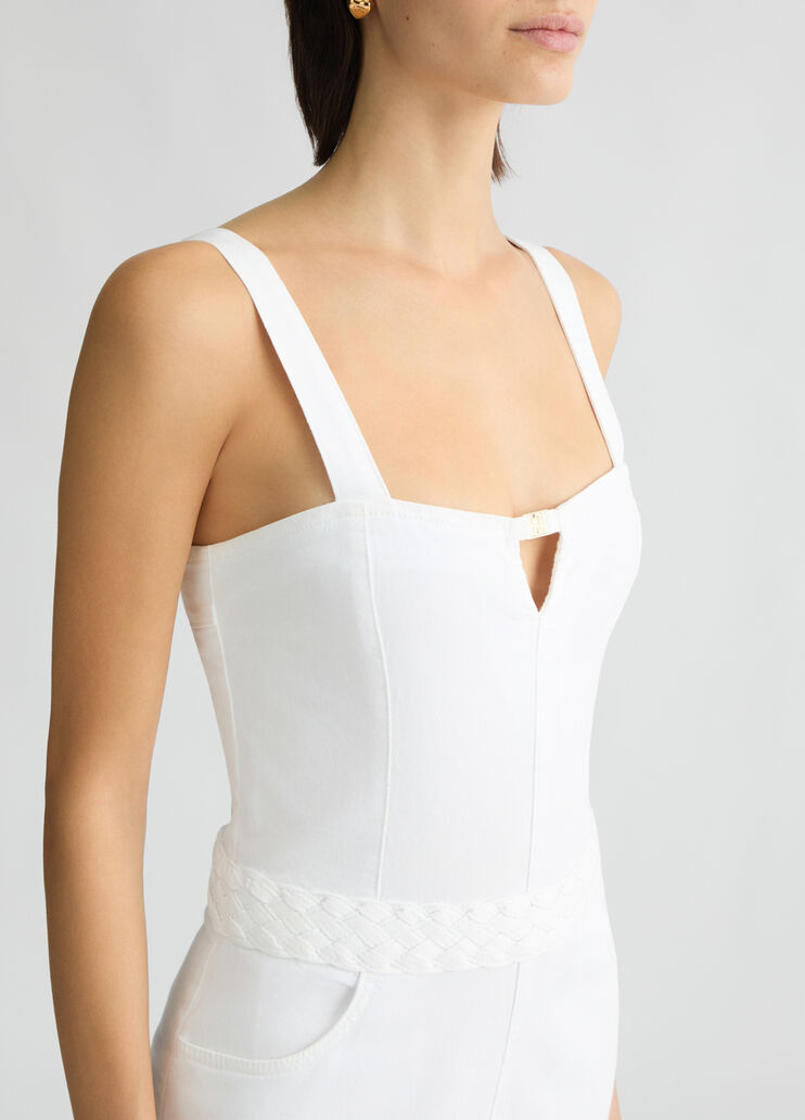 White cotton jumpsuit white Liu Jo - large image number 2 White cotton jumpsuit white Liu Jo - large image number 2