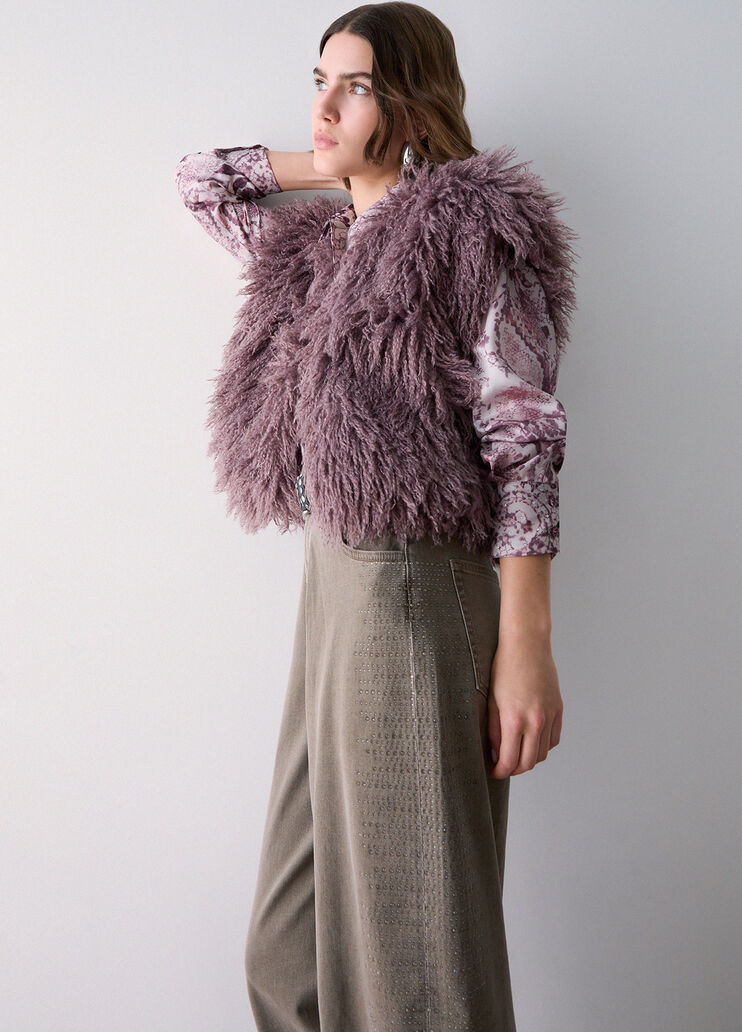 Pantalon ballon avec micro-strass beige Liu Jo - medium