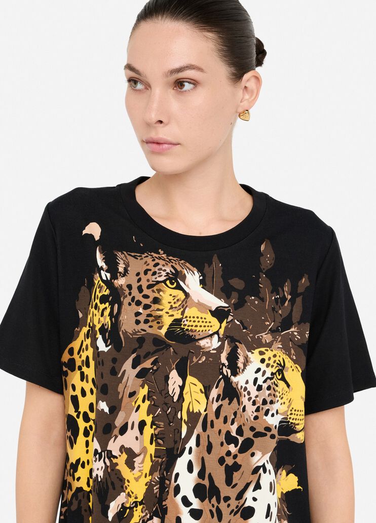 T-Shirt mit Print Schwarz Liu Jo - medium T-Shirt mit Print Schwarz Liu Jo - medium
