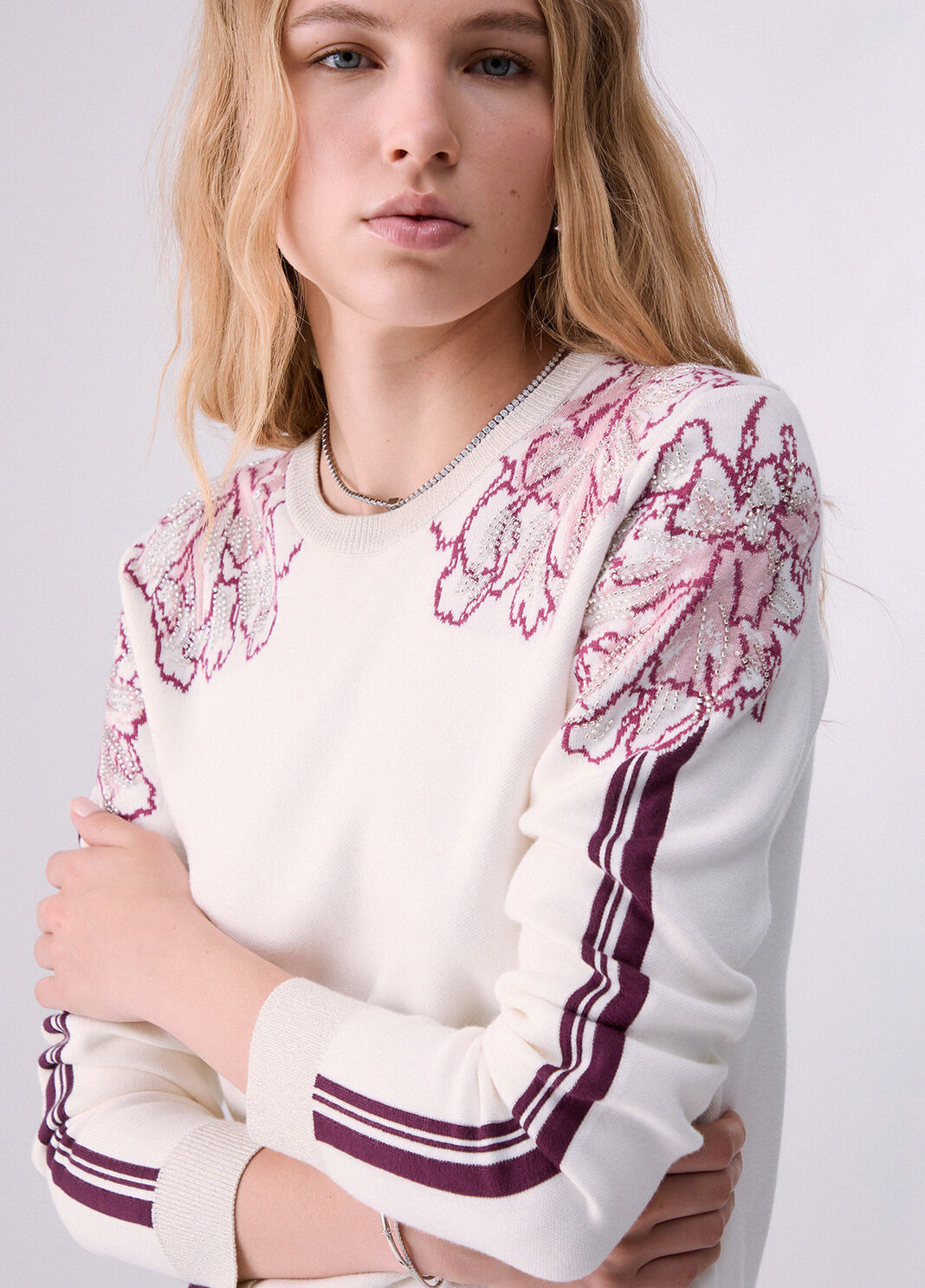Jacquard Sweater white Liu Jo - large image number 4