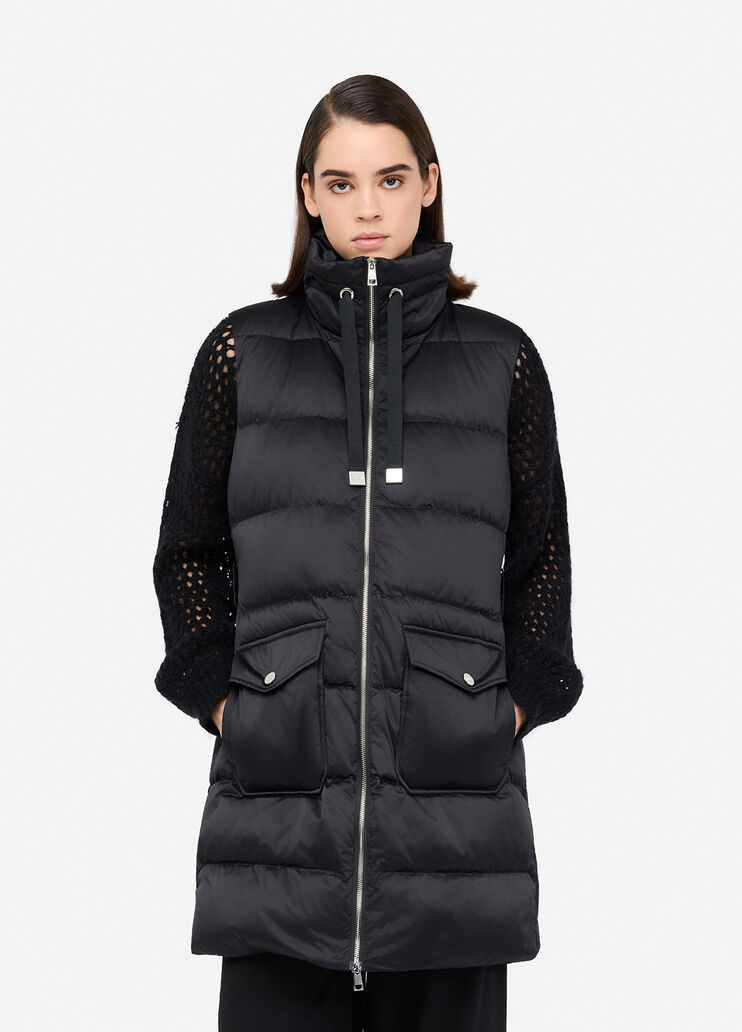 Doudoune sans manches longue noir Liu Jo - large image number 0 Doudoune sans manches longue noir Liu Jo - large image number 0