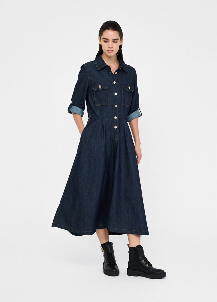 Denim shirt dress classic wash Liu Jo - large image number 5 Denim shirt dress classic wash Liu Jo - large image number 5