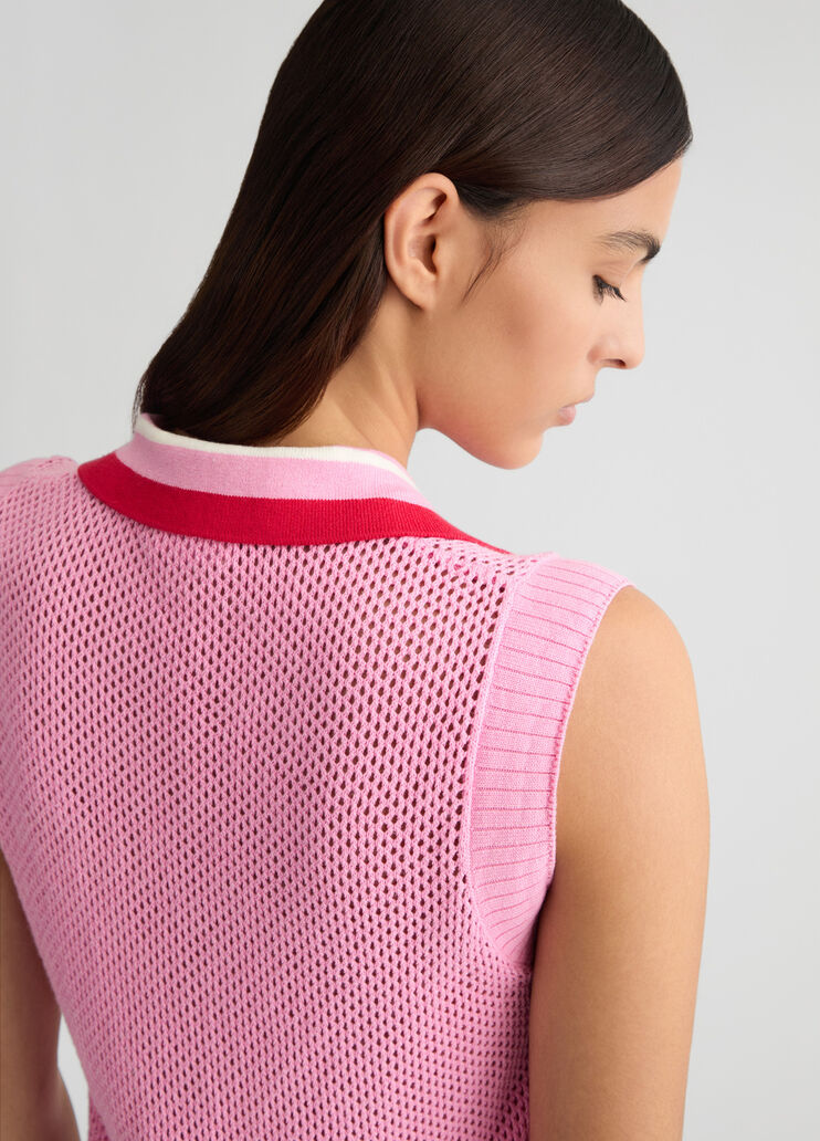 Knit top pink Liu Jo - large image number 4 Knit top pink Liu Jo - large image number 4