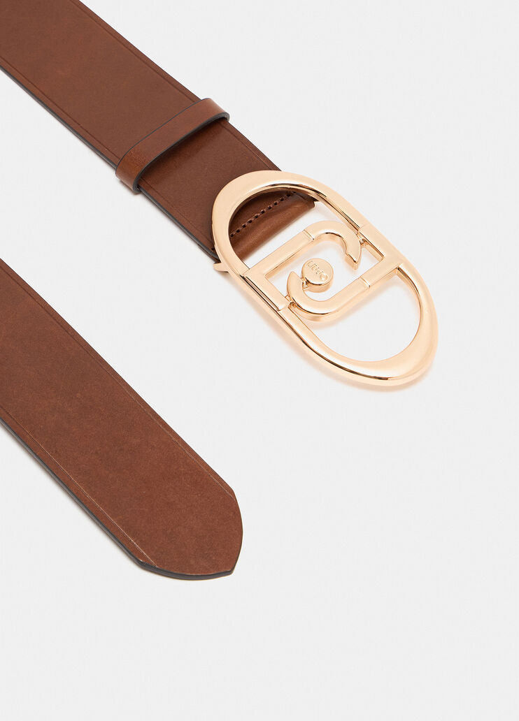 LaPuffy leather bustier belt dark brown Liu Jo - large image number 5