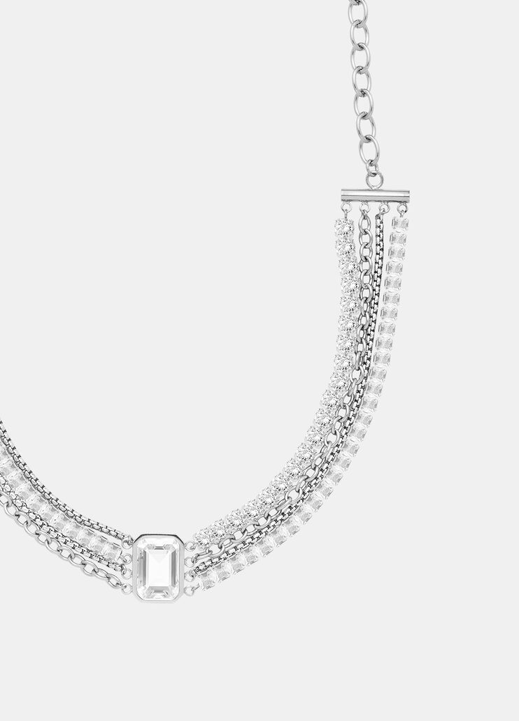 Glass crystal choker silver Liu Jo - medium