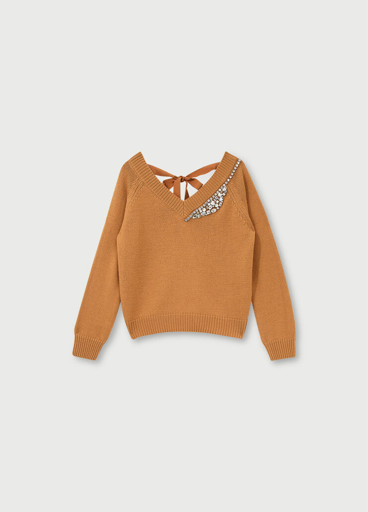 Jumper with cut-outs Brown Liu Jo - large image number 4