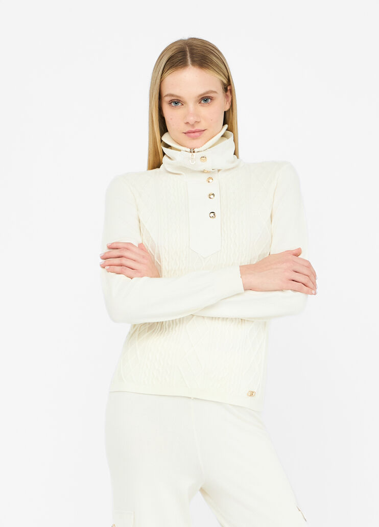 Liu Jo Better jumper milk white Liu Jo - large image number 0 Liu Jo Better jumper milk white Liu Jo - large image number 0