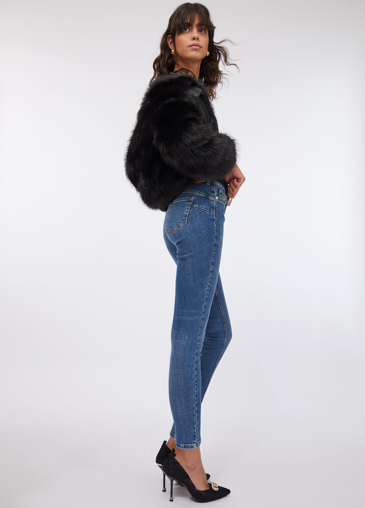 High-rise skinny jeans light blue denim Liu Jo - medium