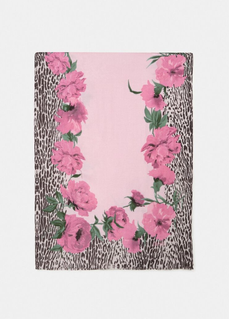 Stola mit floralem Animal-Print Flieder Liu Jo - medium