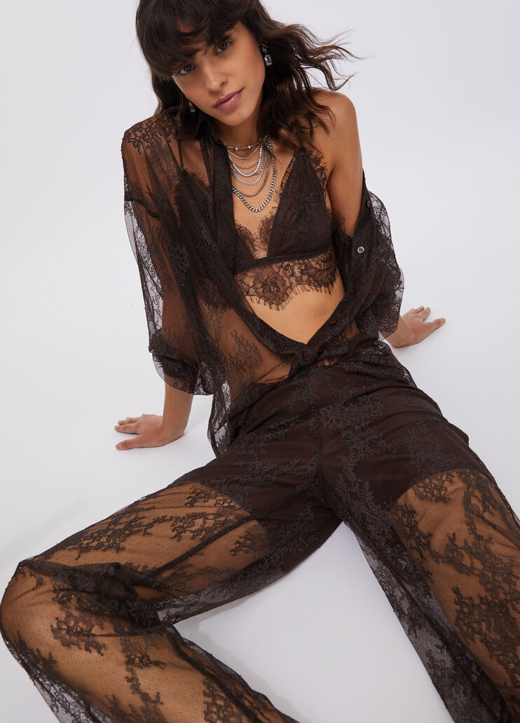 Lace bralette dark brown Liu Jo - medium