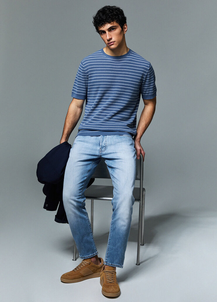 Tapered fit jeans blue denim Liu Jo - medium