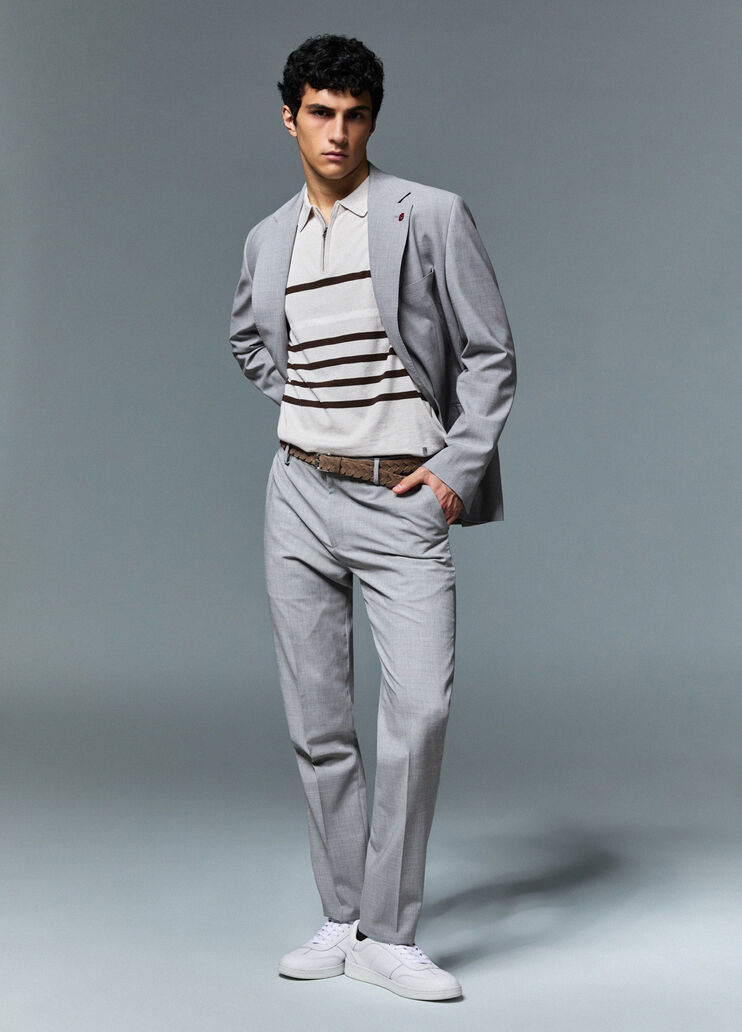 Wool-blend chinos off-white Liu Jo - medium