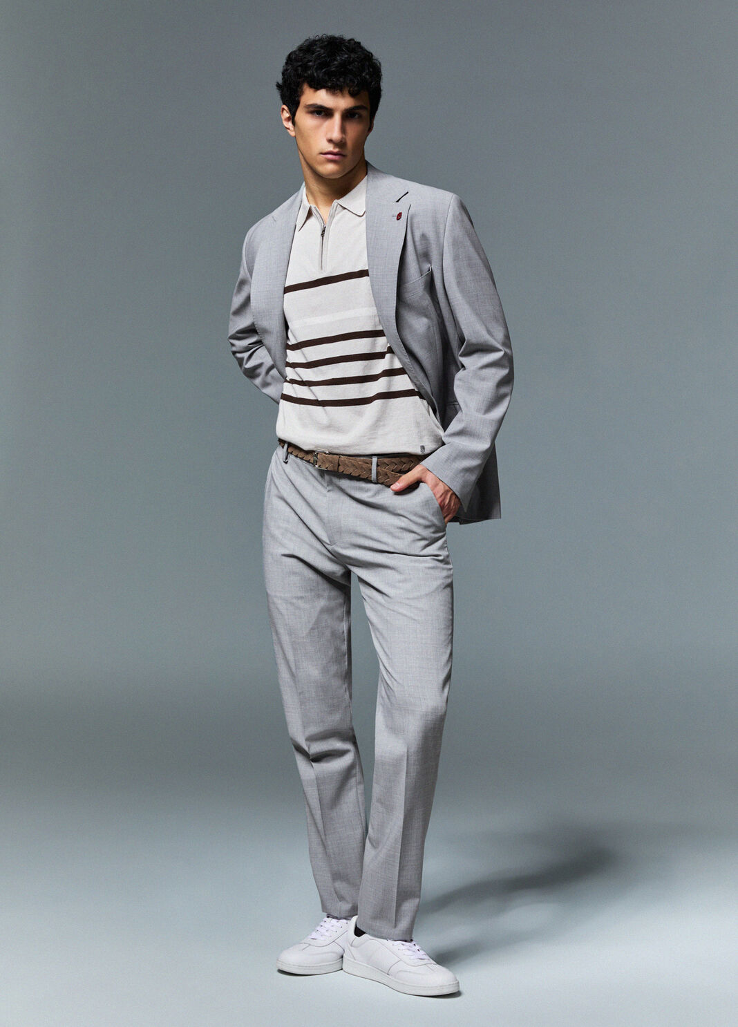 Wool-blend chinos off-white Liu Jo - large image number 3