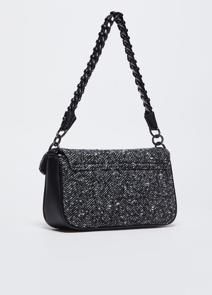 Borsa a spalla media chevron nero Liu Jo - large image number 2