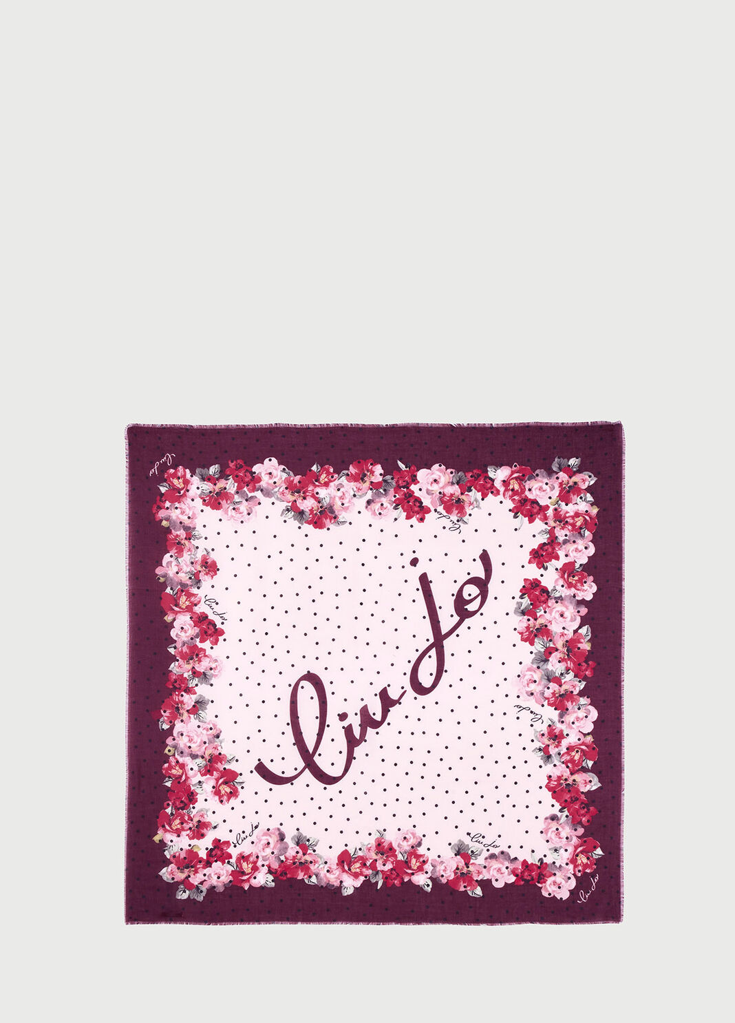 Foulard with logo Burgundy Liu Jo - large image number 0