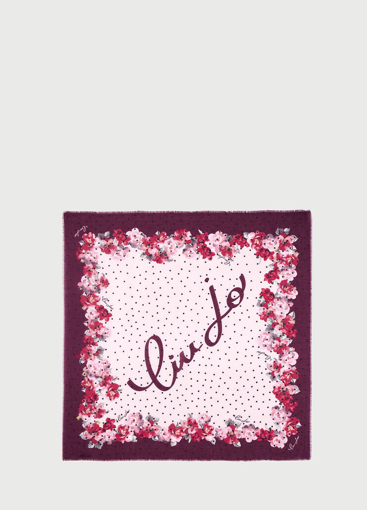 Pañuelo con logotipo Burdeos Liu Jo - large image number 0 Pañuelo con logotipo Burdeos Liu Jo - large image number 0