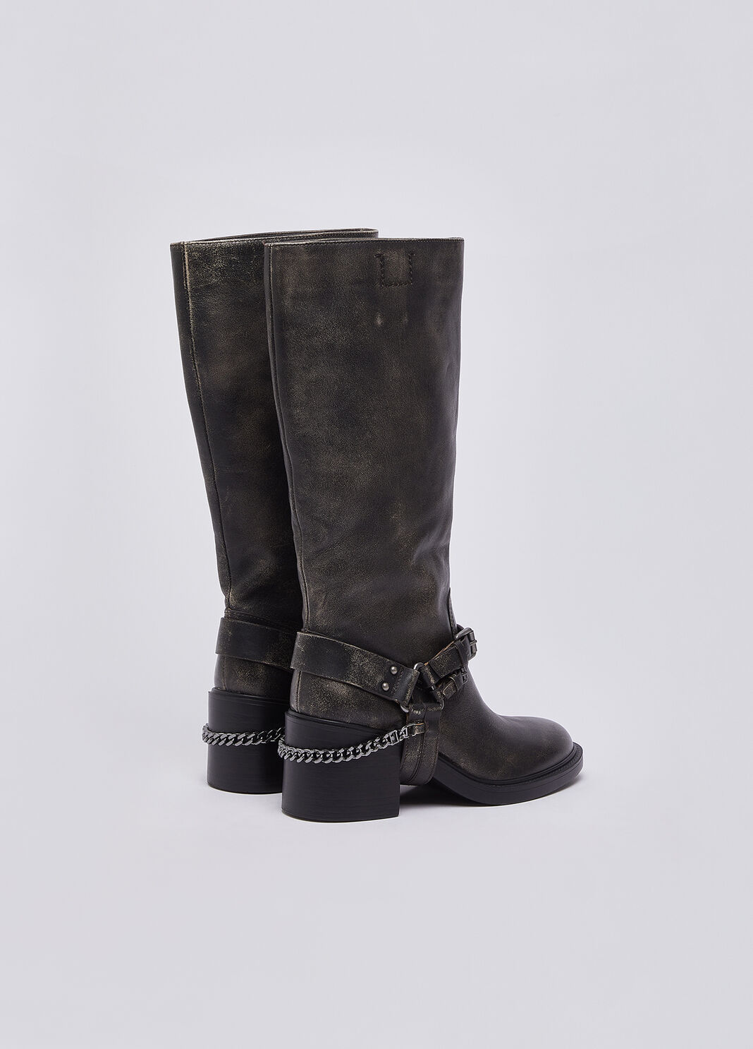High boots in brushed leather black Liu Jo - large image number 3