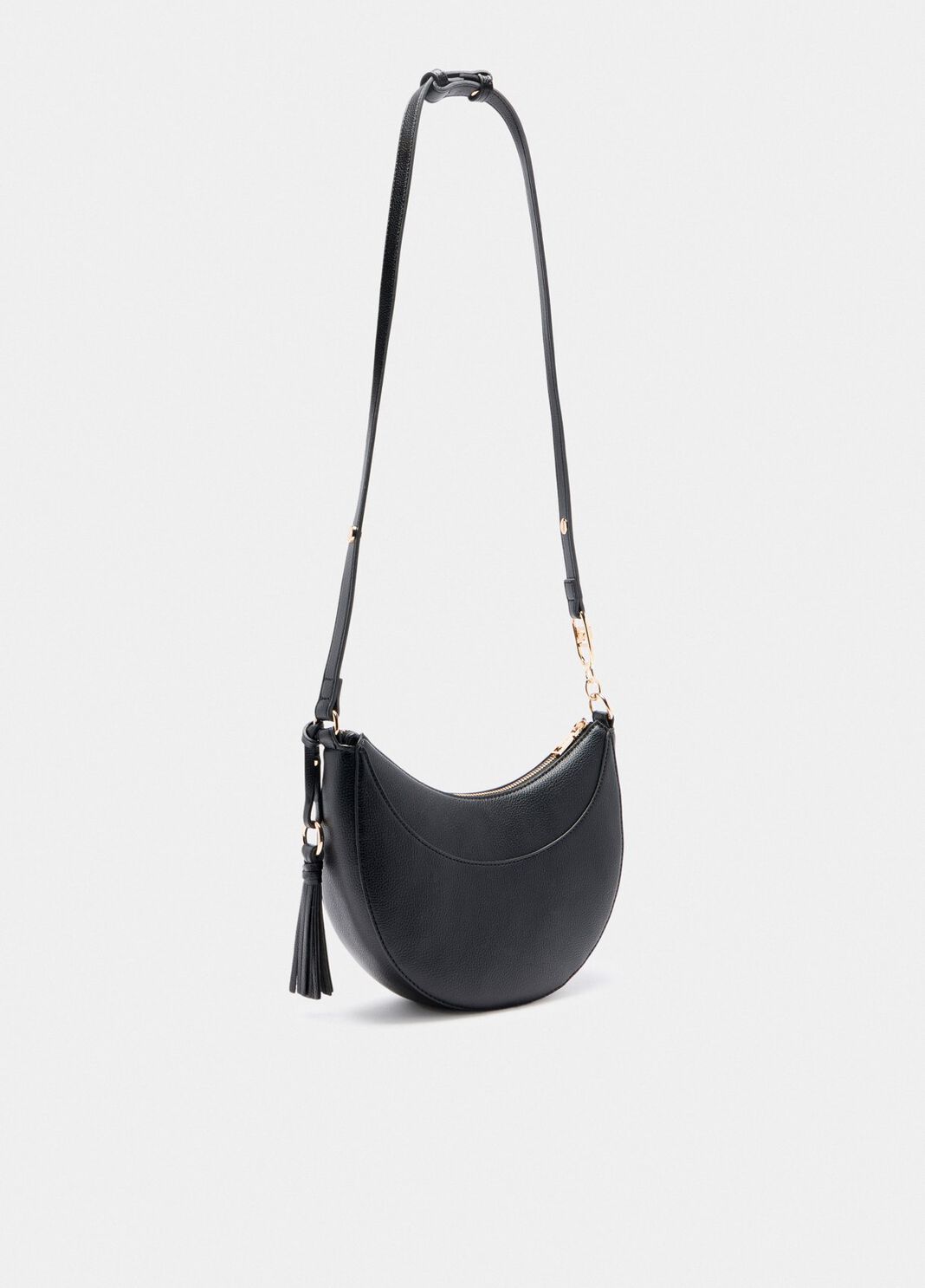 Borsa a spalla media con charm nero Liu Jo - large image number 1