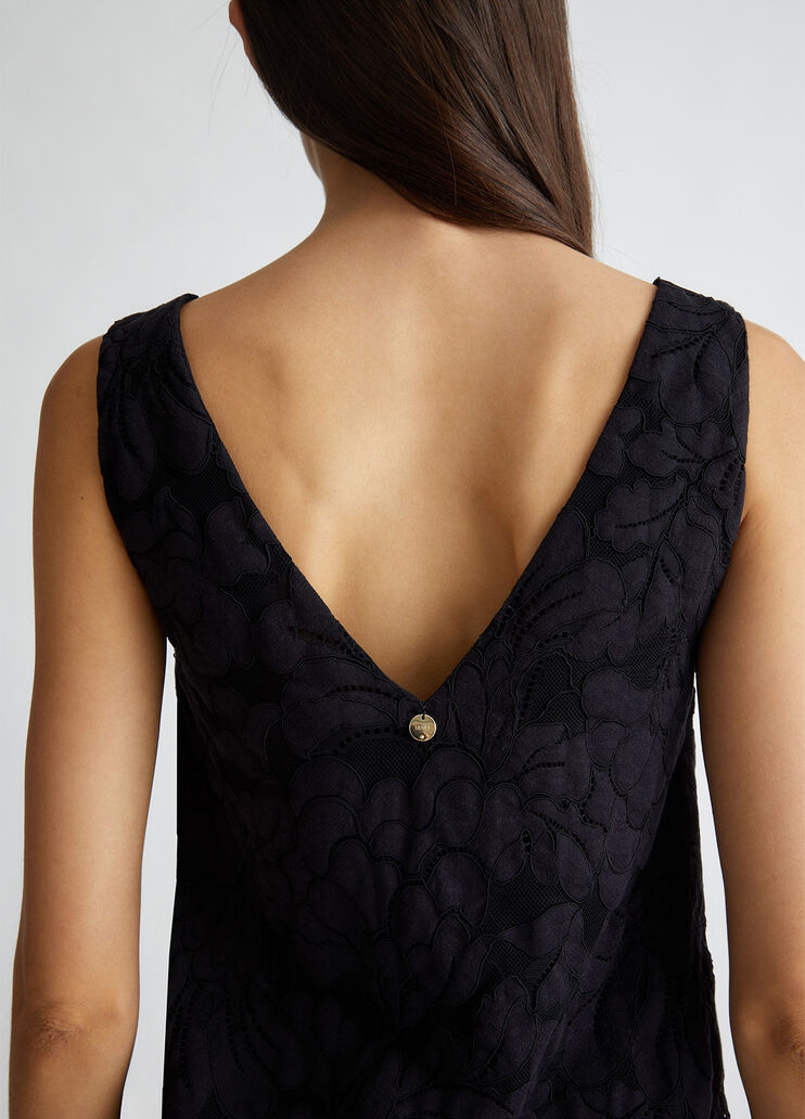 Short lace dress black Liu Jo - large image number 2 Short lace dress black Liu Jo - large image number 2