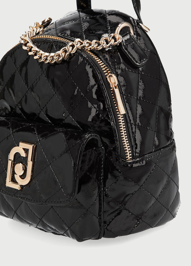 Patent rucksack Black Liu Jo - large image number 3 Patent rucksack Black Liu Jo - large image number 3