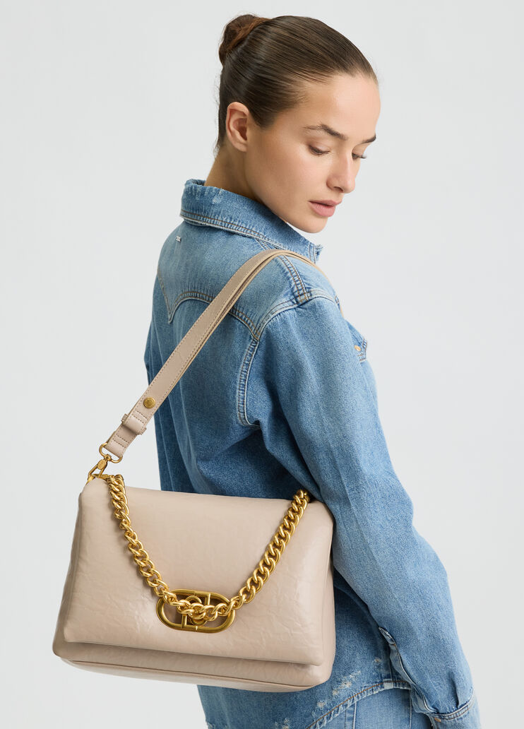 Large LaPuffy bag dark sand Liu Jo - large image number 0 Large LaPuffy bag dark sand Liu Jo - large image number 0