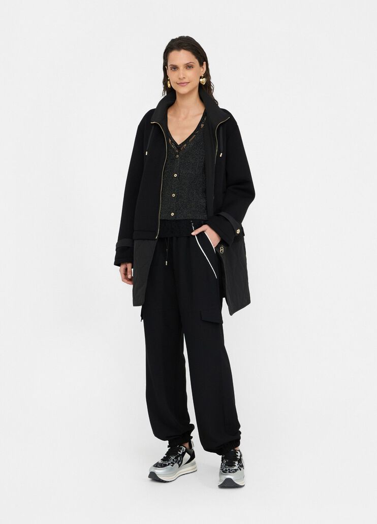 Veste en néoprène et nylon noir Liu Jo - large image number 5