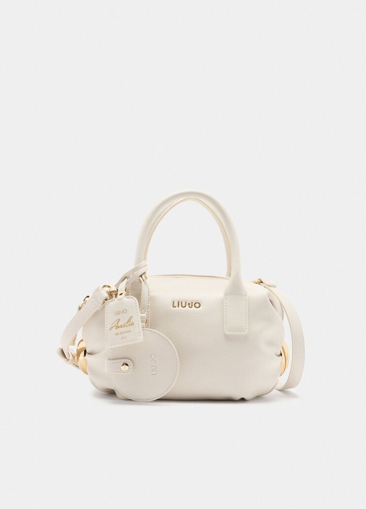 Small bag with charm white Liu Jo - medium Small bag with charm white Liu Jo - medium