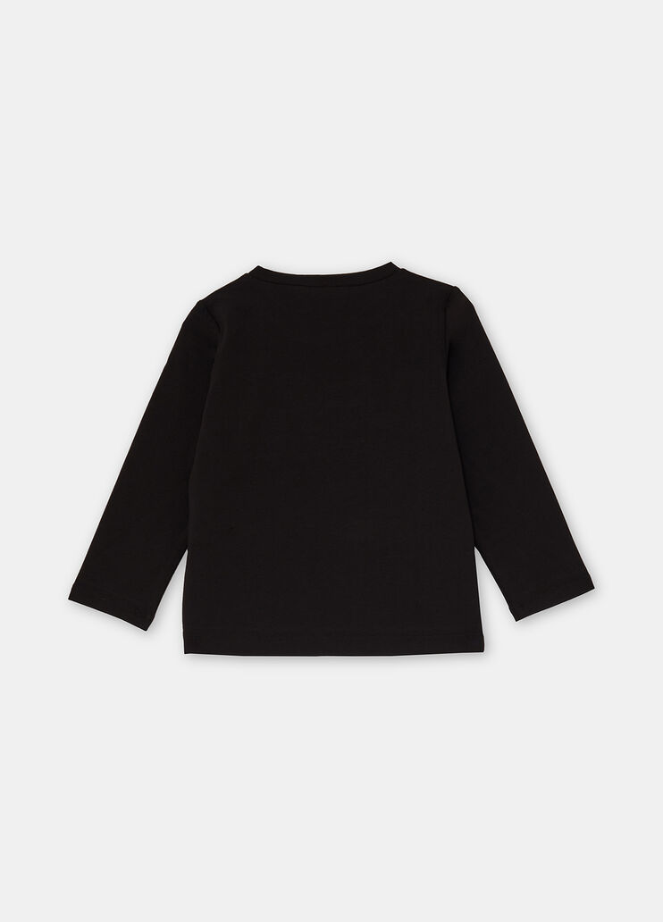 Long-sleeved T-shirt with gemstones black Liu Jo - large image number 3