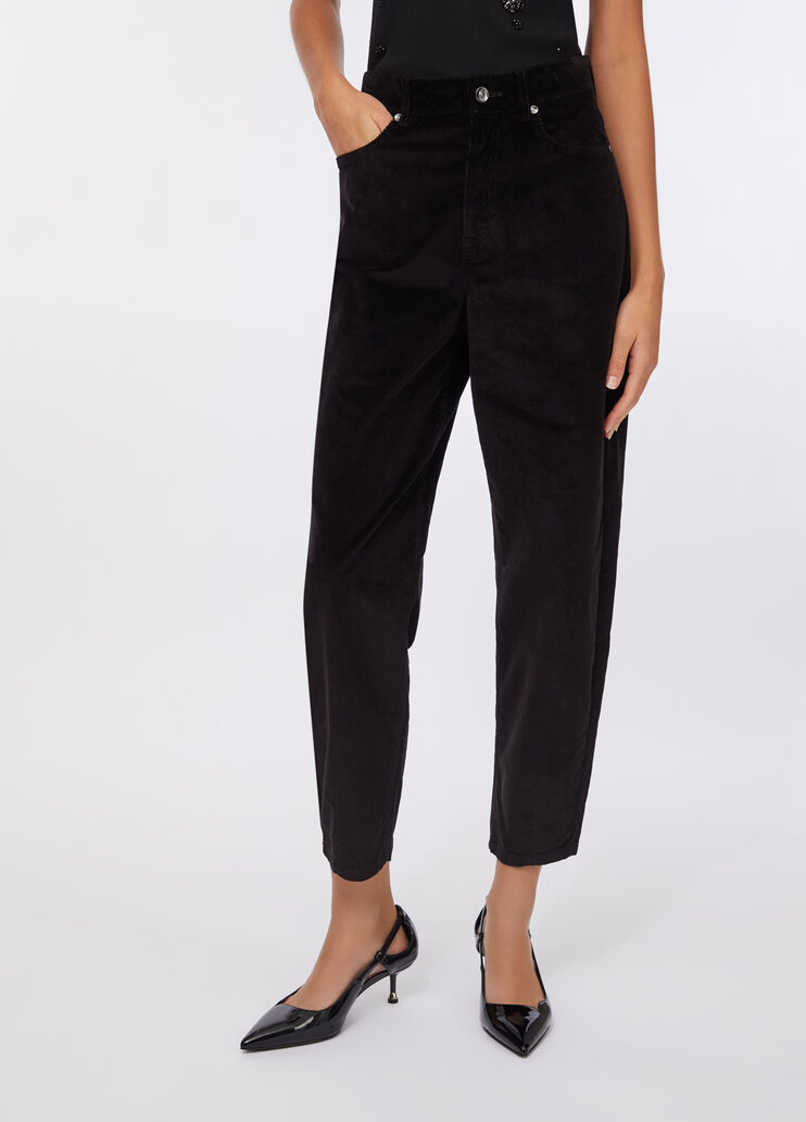 Ballonhose aus Samt Schwarz Liu Jo - medium Ballonhose aus Samt Schwarz Liu Jo - medium