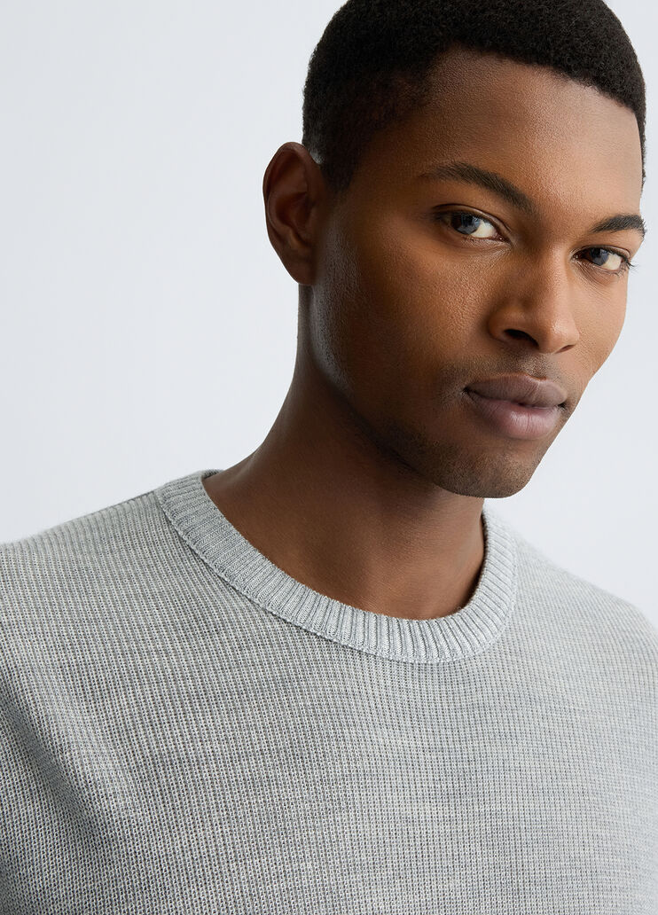 Ice grey wool pullover off-white Liu Jo - large image number 2 Ice grey wool pullover off-white Liu Jo - large image number 2