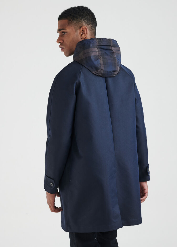 Trench coat with hood Blu scuro Liu Jo - large image number 1