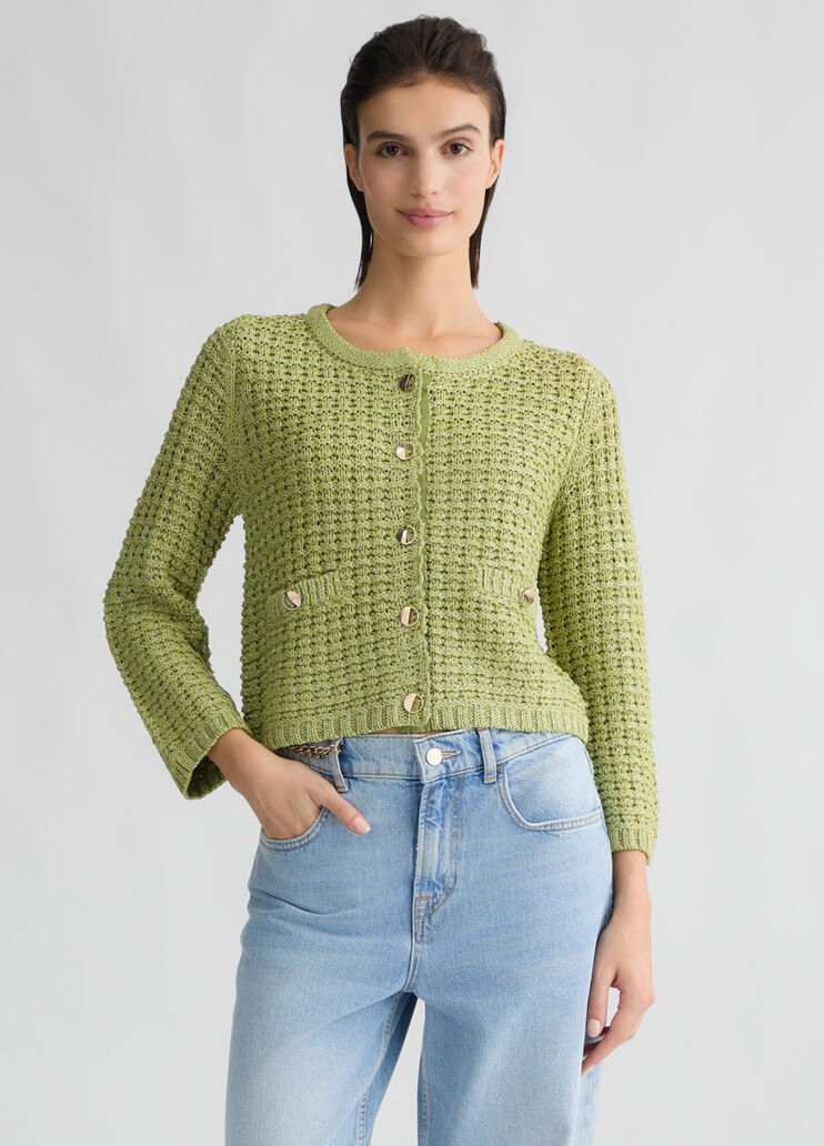 Bouclé jacket avocado Liu Jo - medium Bouclé jacket avocado Liu Jo - medium