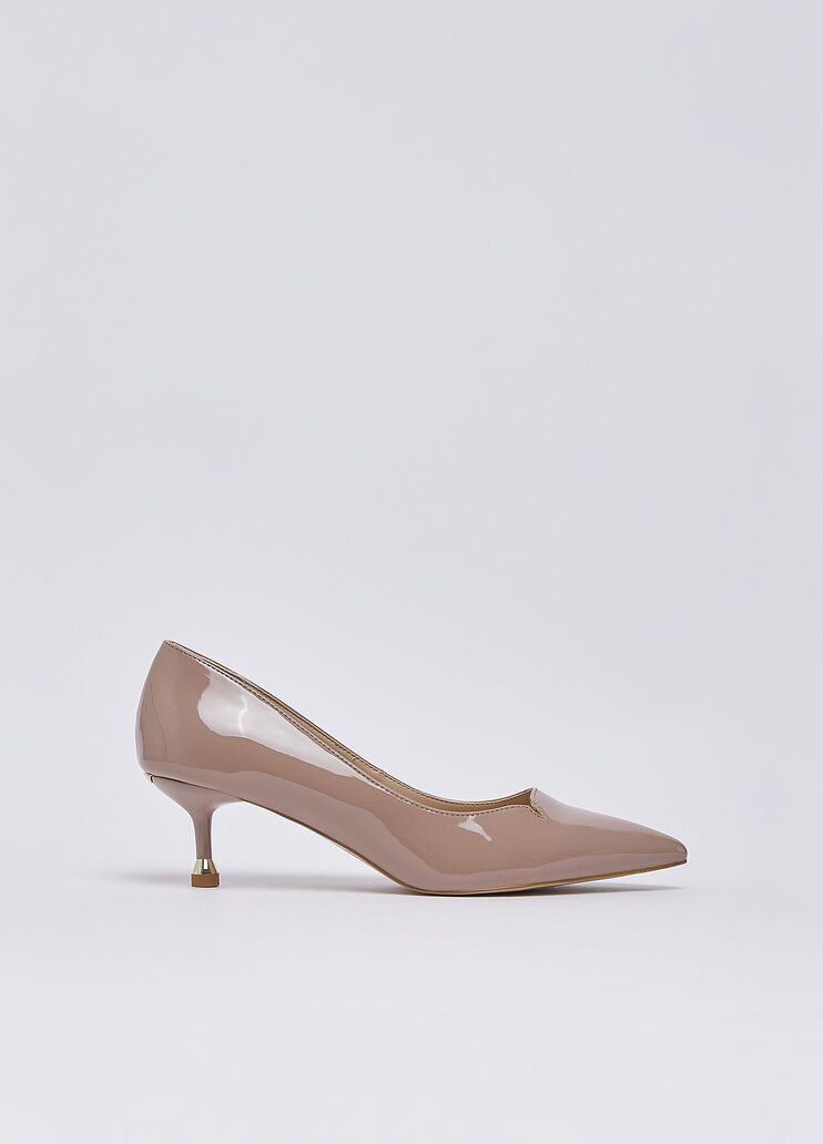 D&eacute;collet&eacute; in vernice con tacco basso nude Liu Jo - medium