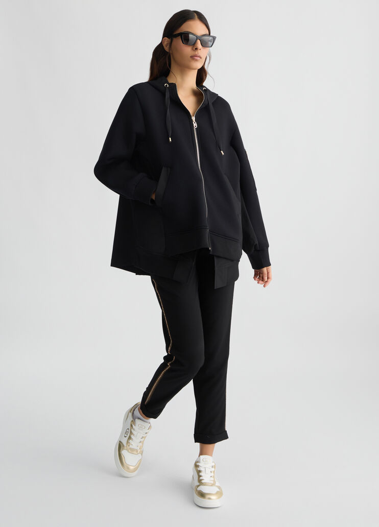 Black hooded jacket black Liu Jo - large image number 5 Black hooded jacket black Liu Jo - large image number 5