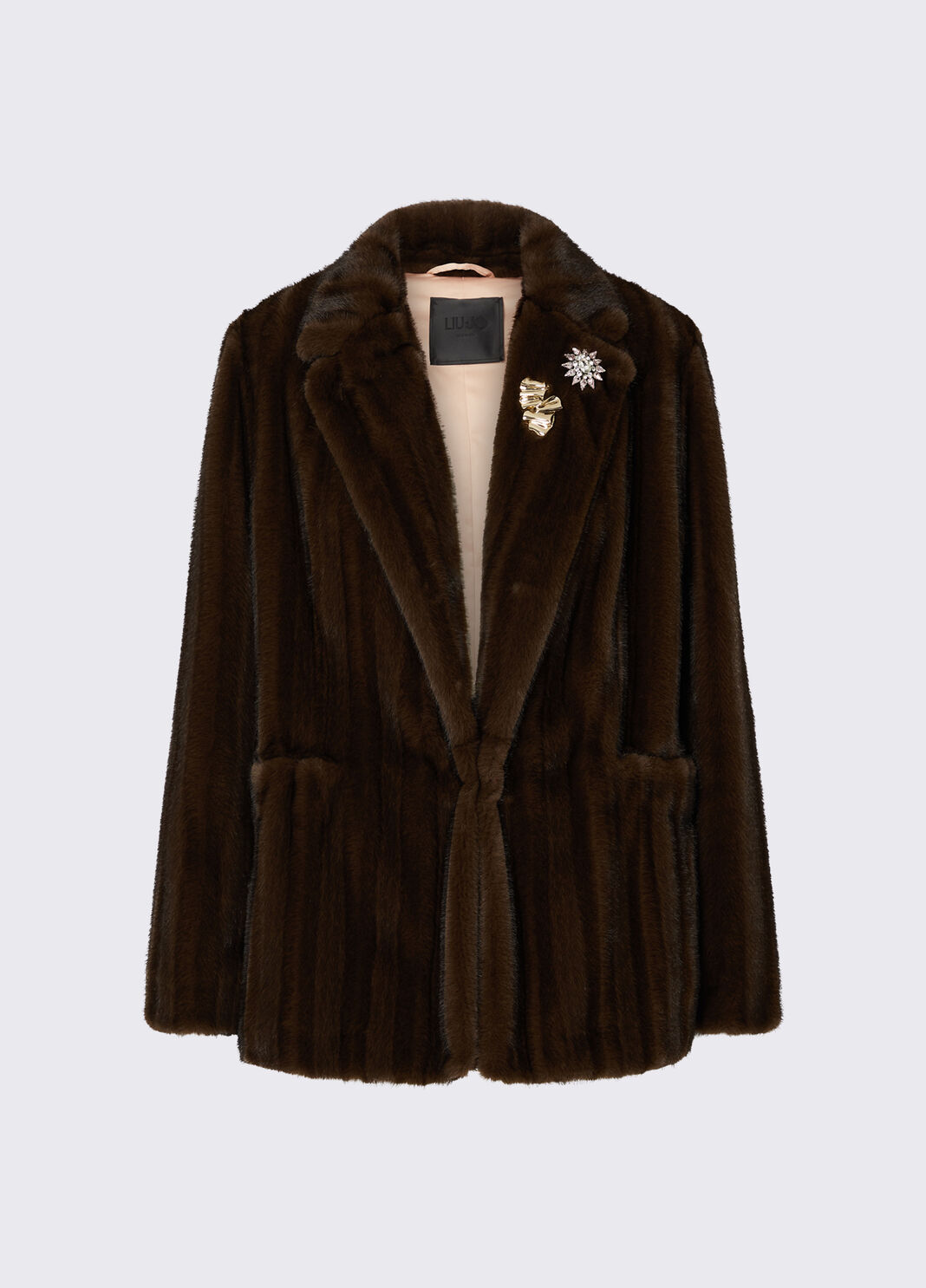 Veste en fausse fourrure marron Liu Jo - large image number 6