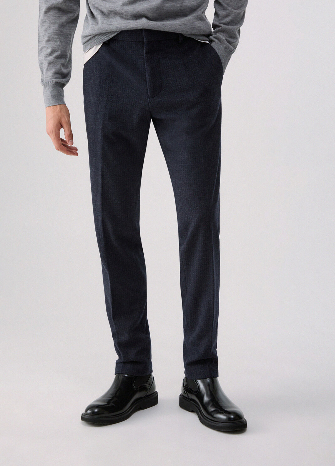 Beaver Wool Blend Trousers dark blue Liu Jo - large image number 0